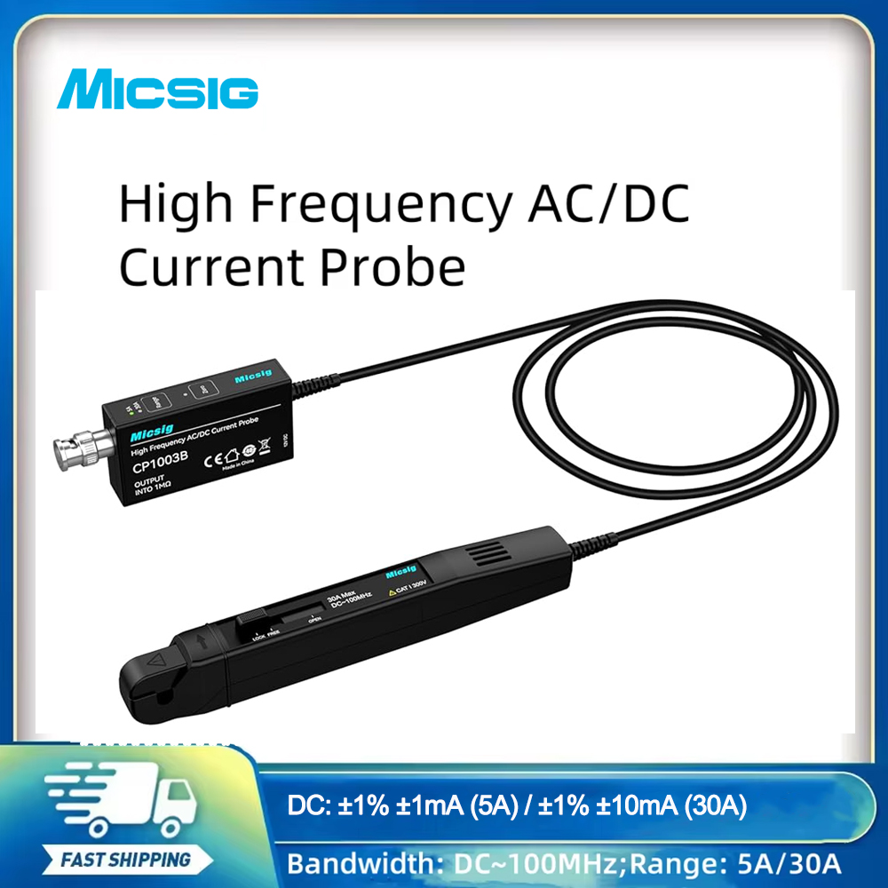 Current Probe Ac Dc 50Mhz Oscilloscope - Micsig High Frequency AC/DC Current Probe