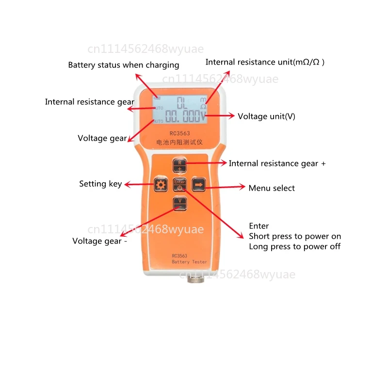 RC3563 Battery Internal Resist - Battery Internal Resistance Tester Four Wire ulasan dan harga