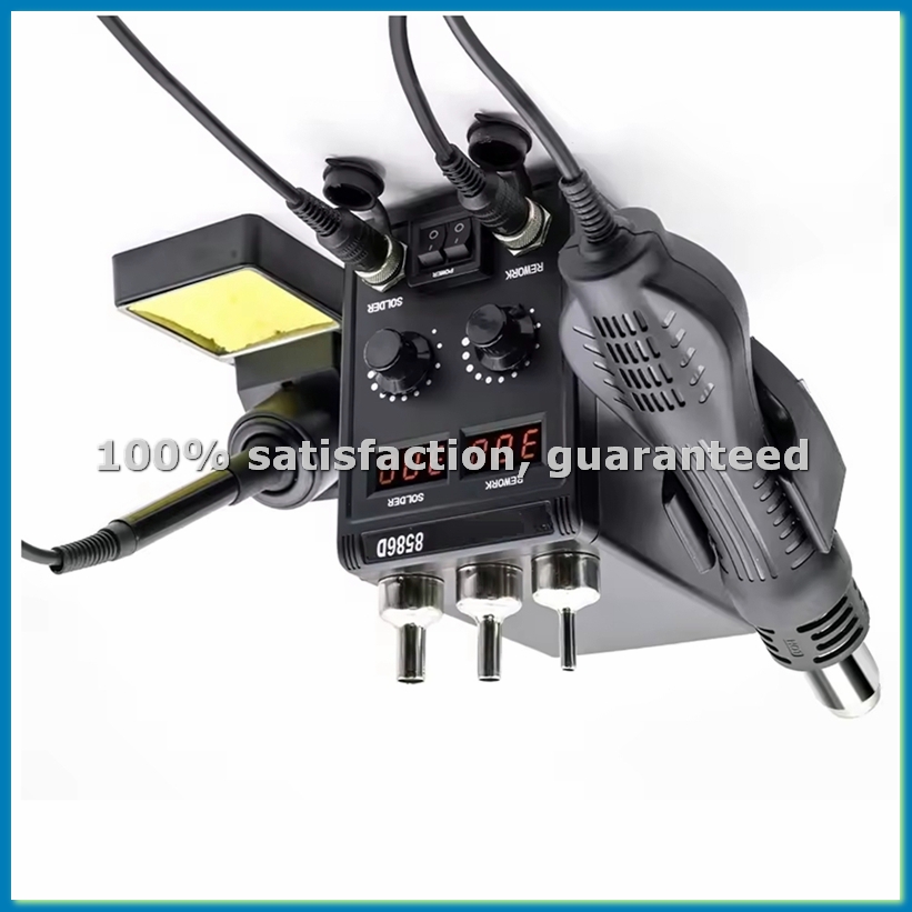 8586D SolderingStation 2in1 75 - Smd Rework Station Hot Air Soldering 2 In 1 ulasan dan harga