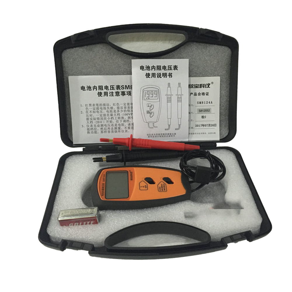 SM8124A Four-Wire Portable Bat - Battery Internal Resistance Tester Four Wire ulasan dan harga
