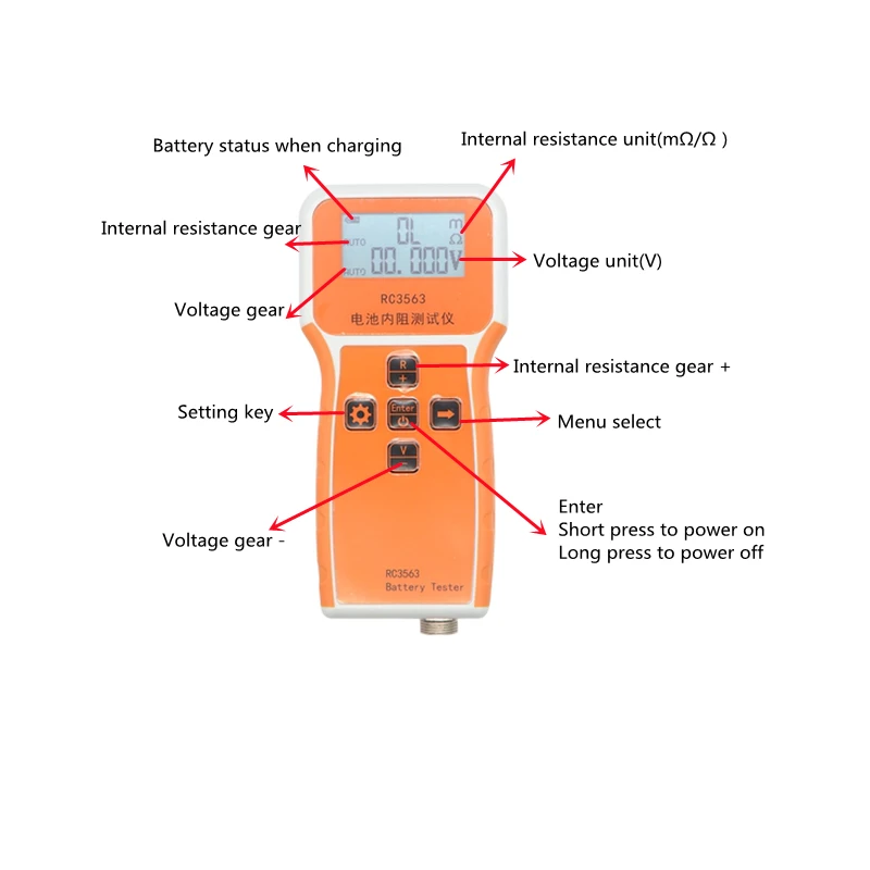 RC3563 Battery Internal Resist - Battery Internal Resistance Tester Four Wire ulasan dan harga