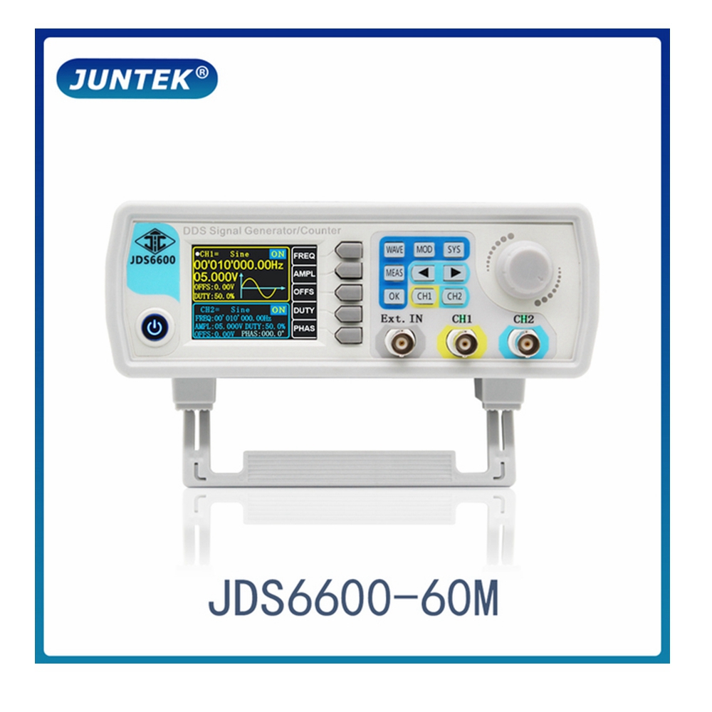 JDS6600 60MHz DDS Function Sig - Dual Channel Arbitrary Waveform Function Generator 60Mhz ulasan dan harga