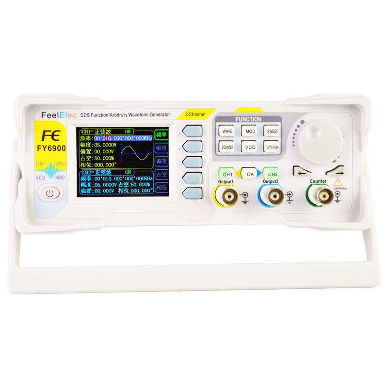 New FY6900 60MHz Dual Channel  - Dual Channel Arbitrary Waveform Function Generator 60Mhz ulasan dan harga