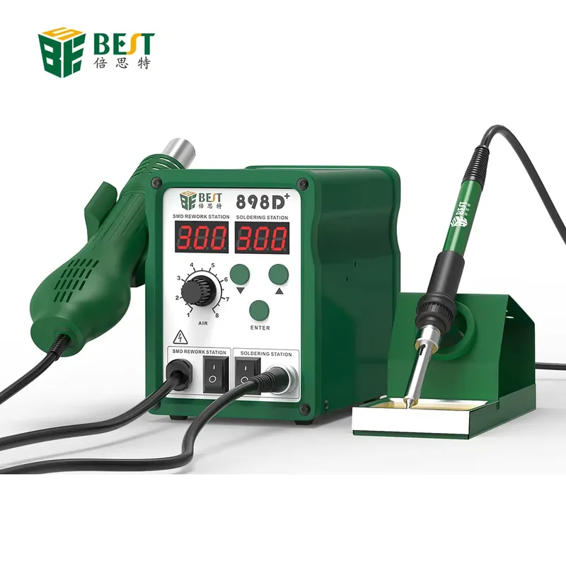 BST-898d+ Digital Soldering St - Smd Rework Station Hot Air Soldering 2 In 1 ulasan dan harga